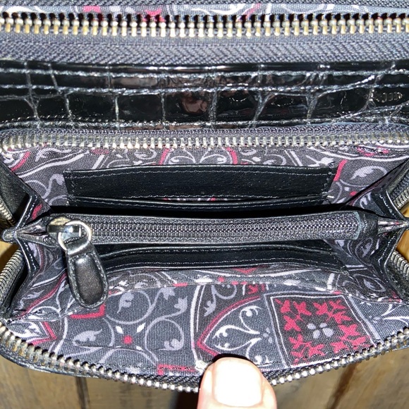 Brighton Black Patent Leather Crossbody - Picture 8 of 9